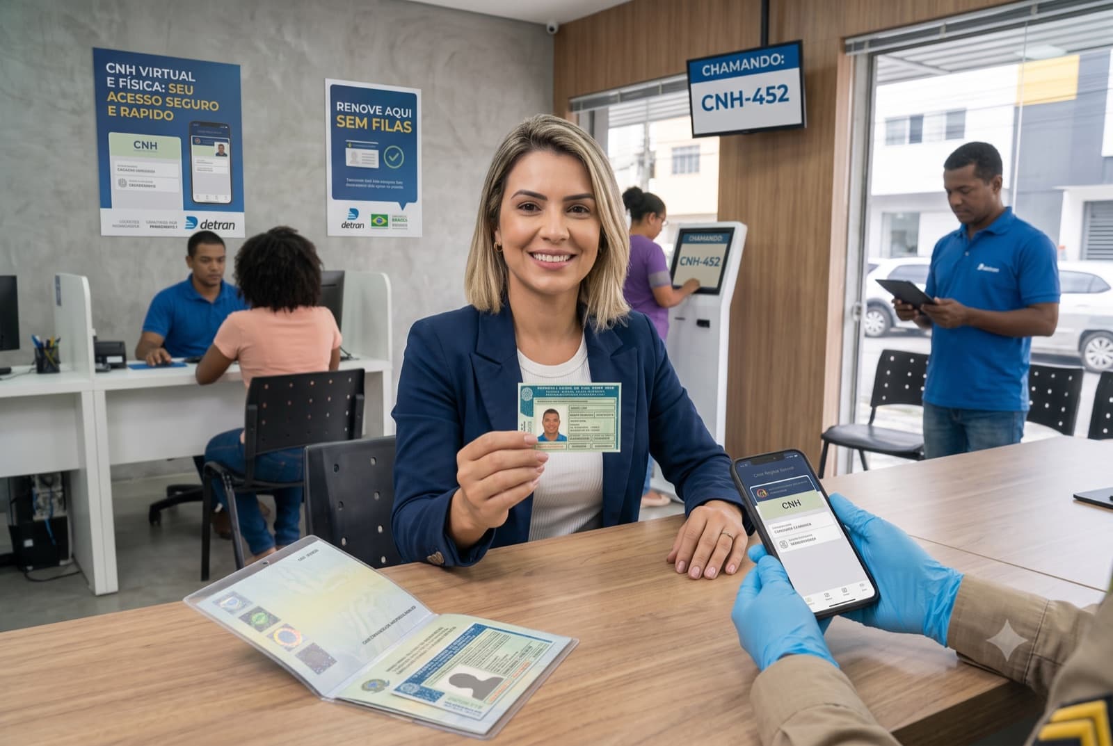 Aluna aprovada com a habilitação em mãos